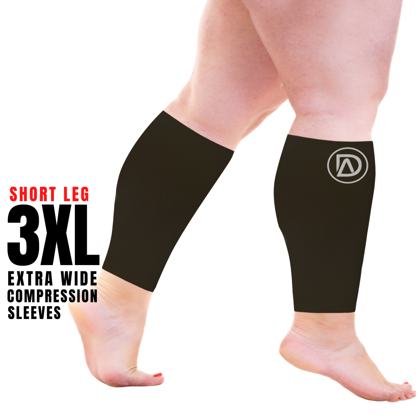 Dominion Active Wide Calf Short Length Calf Sleeves Nude (10in) 20-30 mmHg