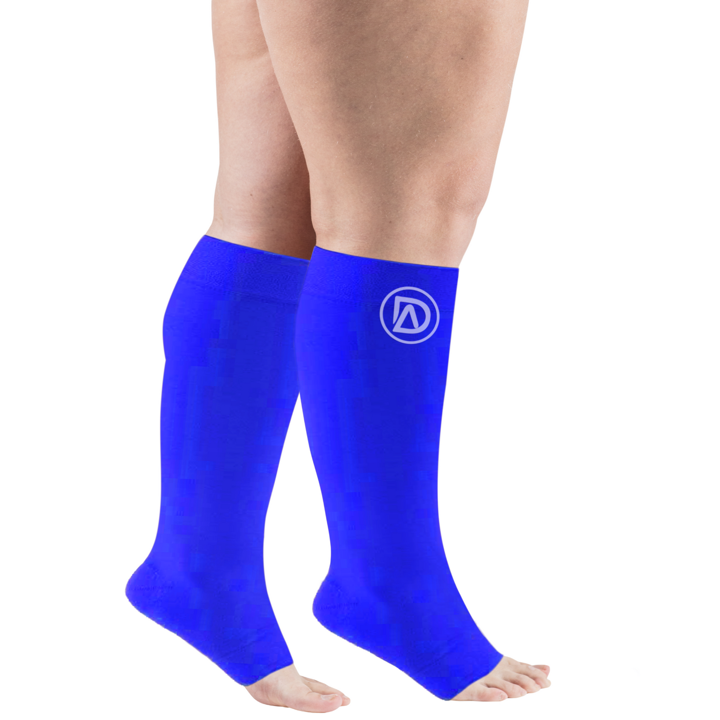 Dominion Active Plus Size Wide Calf TOELESS Compression Socks 20-30mmHg Knee High