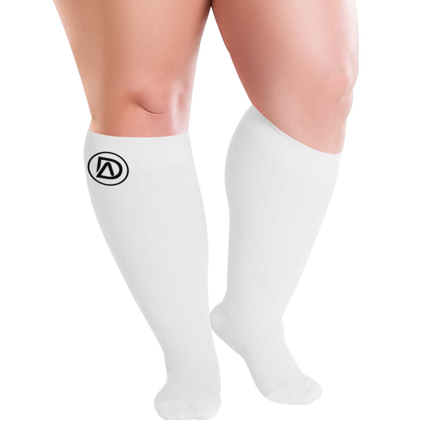 Dominion Active Plus Size Wide Calf Compression Socks 20-30mmHg Knee High