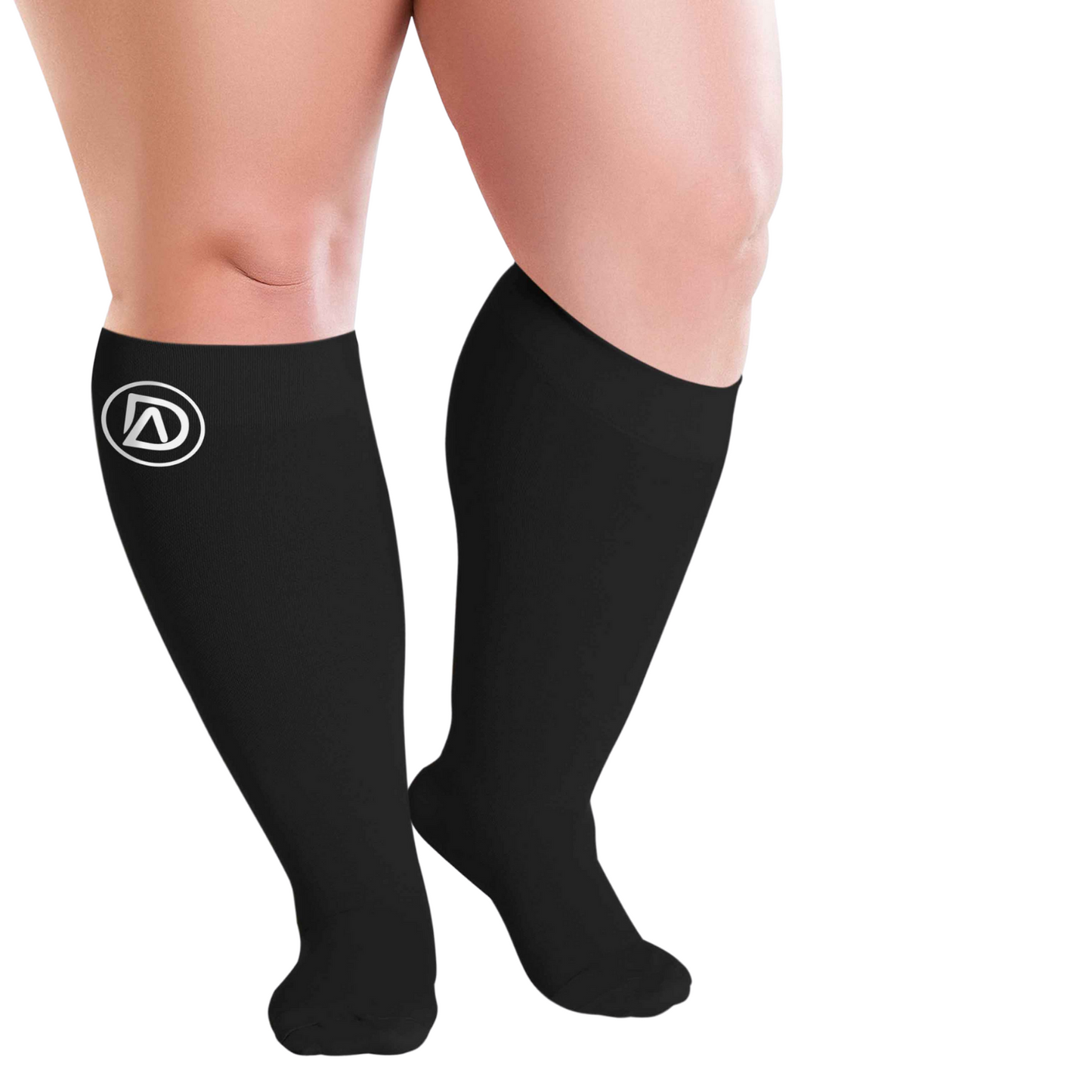 Dominion Active Plus Size Wide Calf Compression Socks 20-30mmHg Knee High