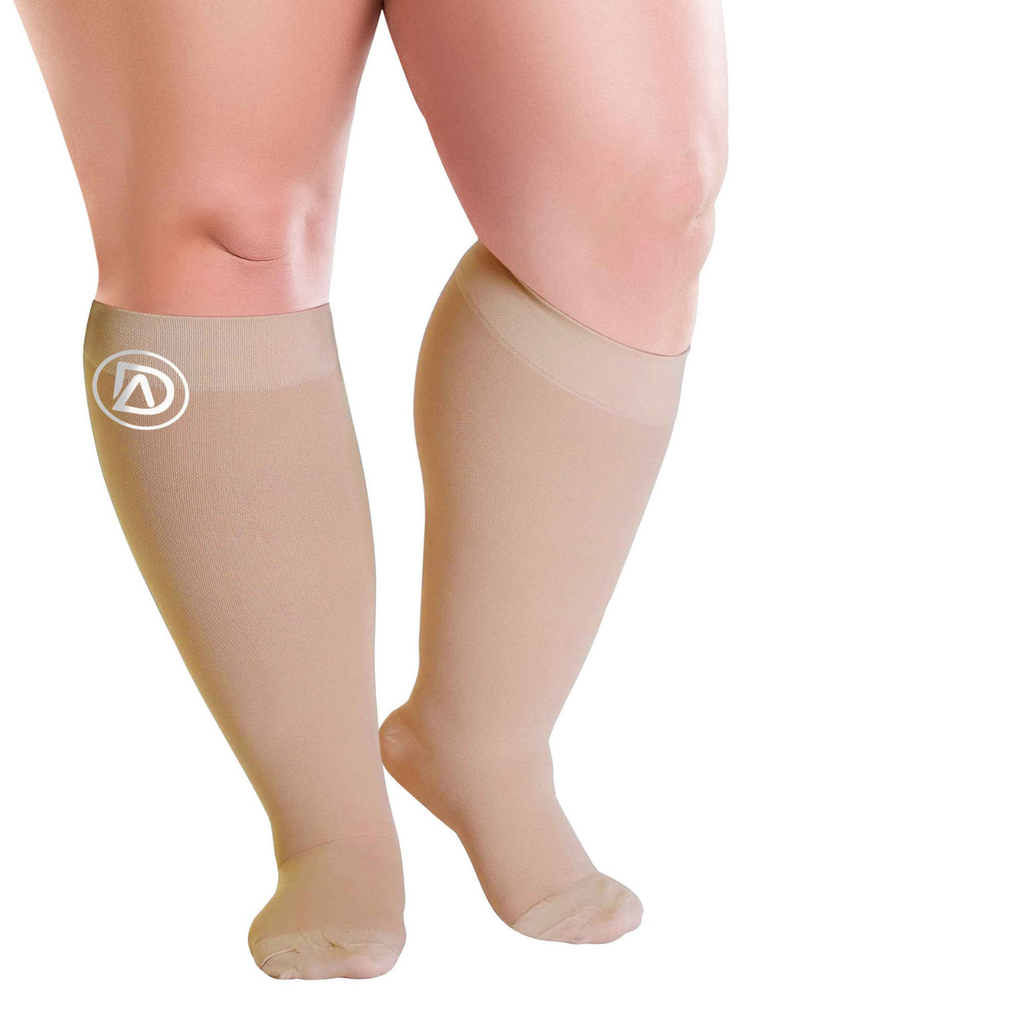 Dominion Active Plus Size Wide Calf Compression Socks 20-30mmHg Knee High