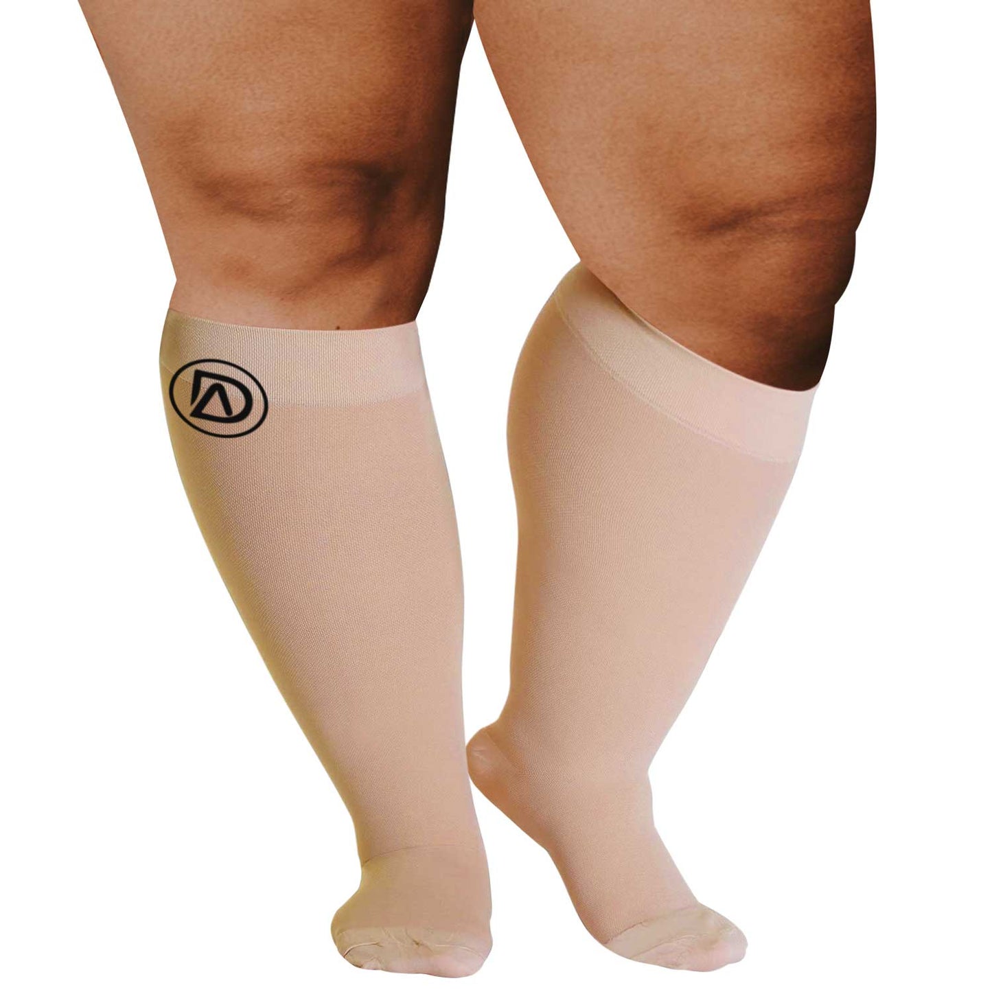 Dominion Active Plus Size Wide Calf Compression Socks 20-30mmHg Knee High