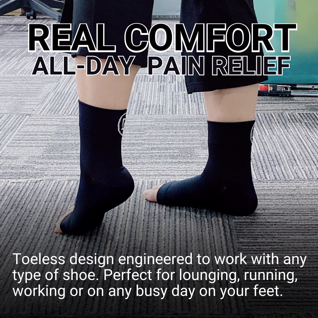 Dominion ActiveWear Plus Sized Plantar Fasciitis Ankle Socks