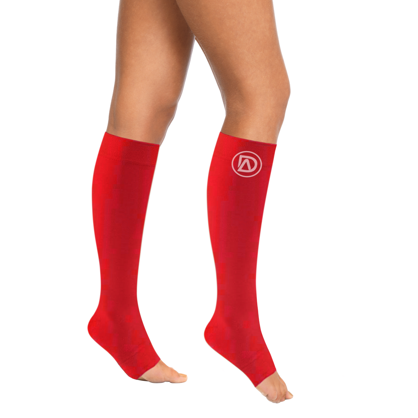 Dominion Active Plus Size Wide Calf TOELESS Compression Socks 20-30mmHg Knee High