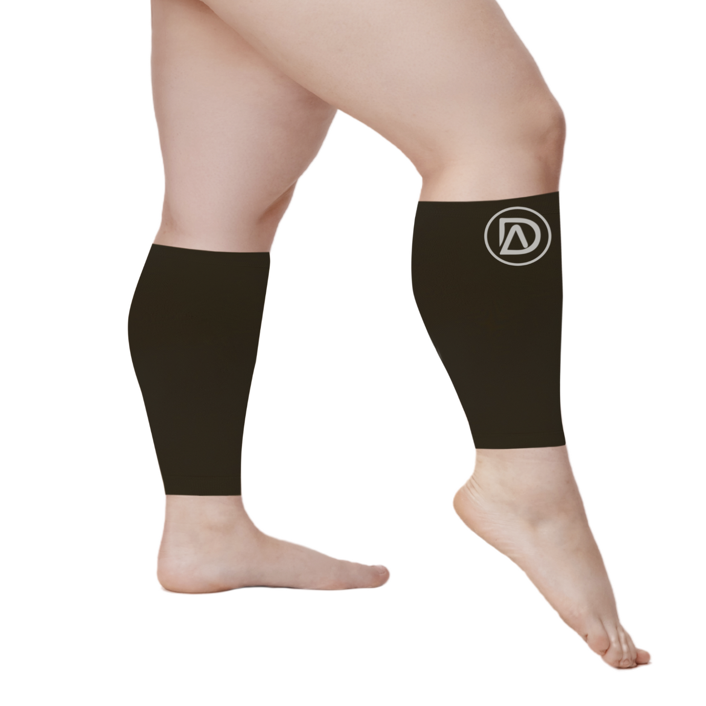 Dominion Active Wide Calf Short Length Calf Sleeves Nude (10in) 20-30 mmHg