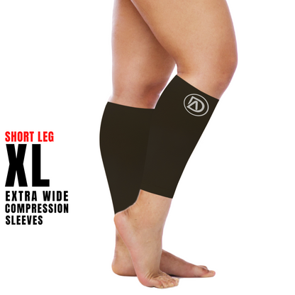 Dominion Active Wide Calf Short Length Calf Sleeves Nude (10in) 20-30 mmHg
