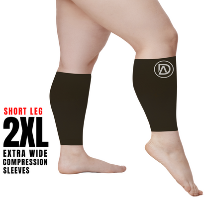 Dominion Active Wide Calf Short Length Calf Sleeves Nude (10in) 20-30 mmHg