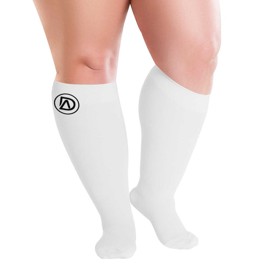 Extra Large Leg Compression Socks Bundle (2 Pairs Socks) 20-30 mmHg Wide Calf | Dominion ActiveWear