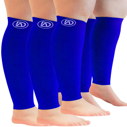 Plus Size Wide Calf Compression Sleeves 20–30 mmHg – 3 Pair Multipack