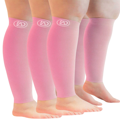 Plus Size Wide Calf Compression Sleeves 20–30 mmHg – 3 Pair Multipack
