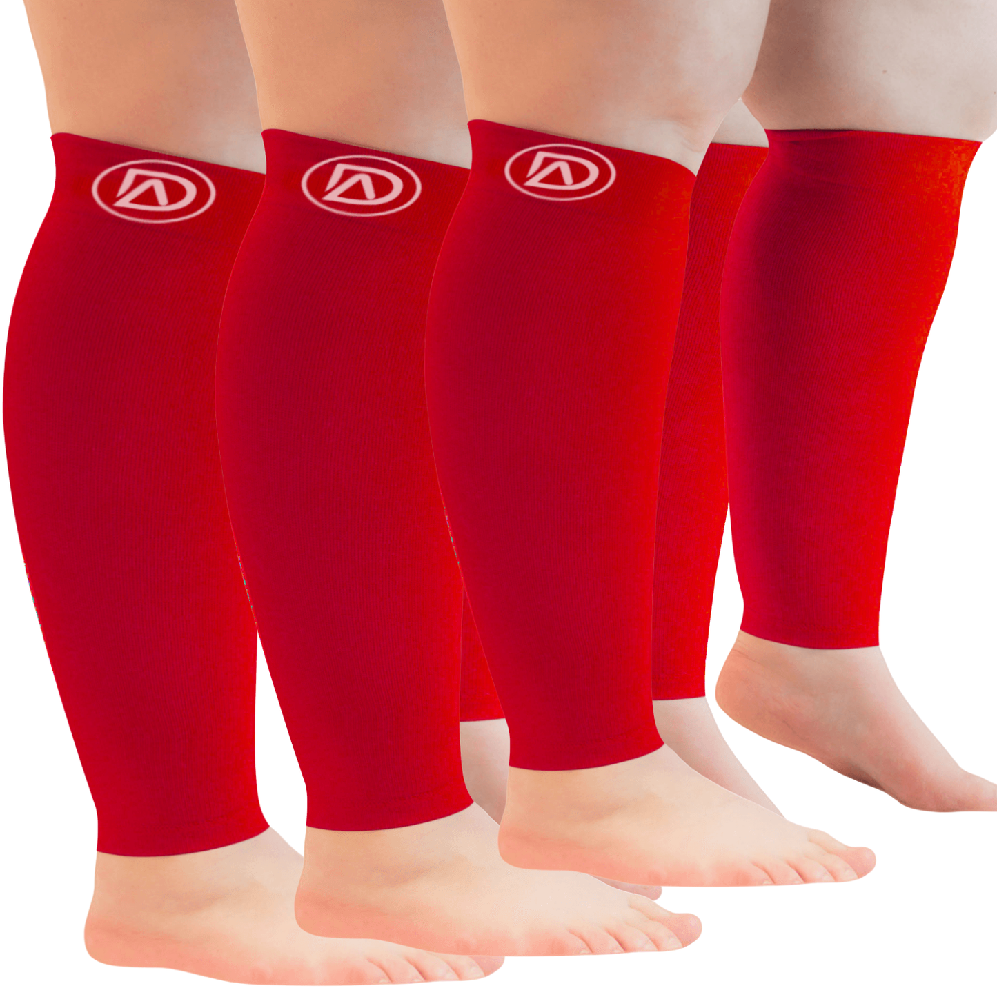 Plus Size Wide Calf Compression Sleeves 20–30 mmHg – 3 Pair Multipack