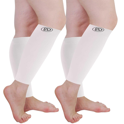 Plus Size Wide Calf Compression Sleeves 20–30 mmHg – 2 Pair Multipack