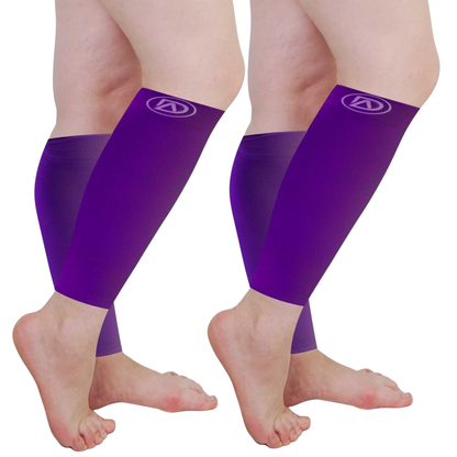 Plus Size Wide Calf Compression Sleeves 20–30 mmHg – 2 Pair Multipack