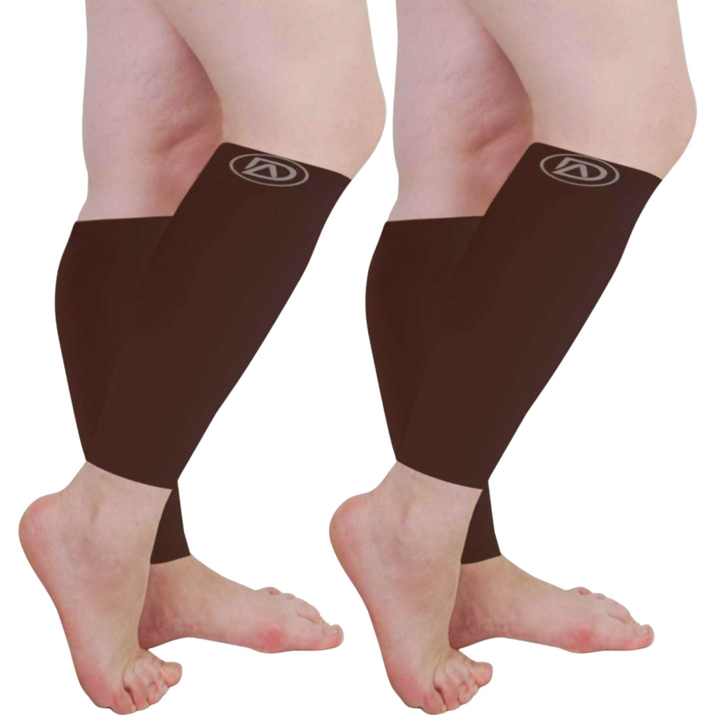 Plus Size Wide Calf Compression Sleeves 20–30 mmHg – 2 Pair Multipack