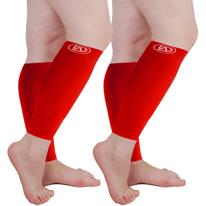 Plus Size Wide Calf Compression Sleeves 20–30 mmHg – 2 Pair Multipack