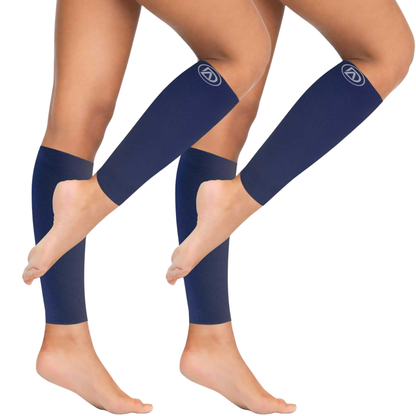 Plus Size Wide Calf Compression Sleeves 20–30 mmHg – 2 Pair Multipack