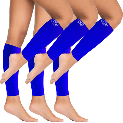 Plus Size Wide Calf Compression Sleeves 20–30 mmHg – 3 Pair Multipack