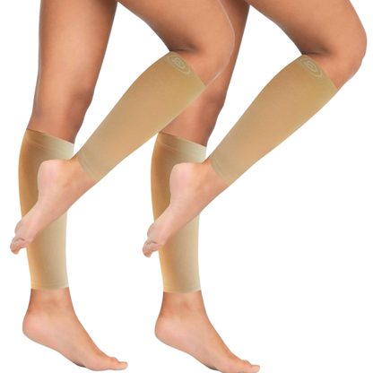 Plus Size Wide Calf Compression Sleeves 20–30 mmHg – 2 Pair Multipack