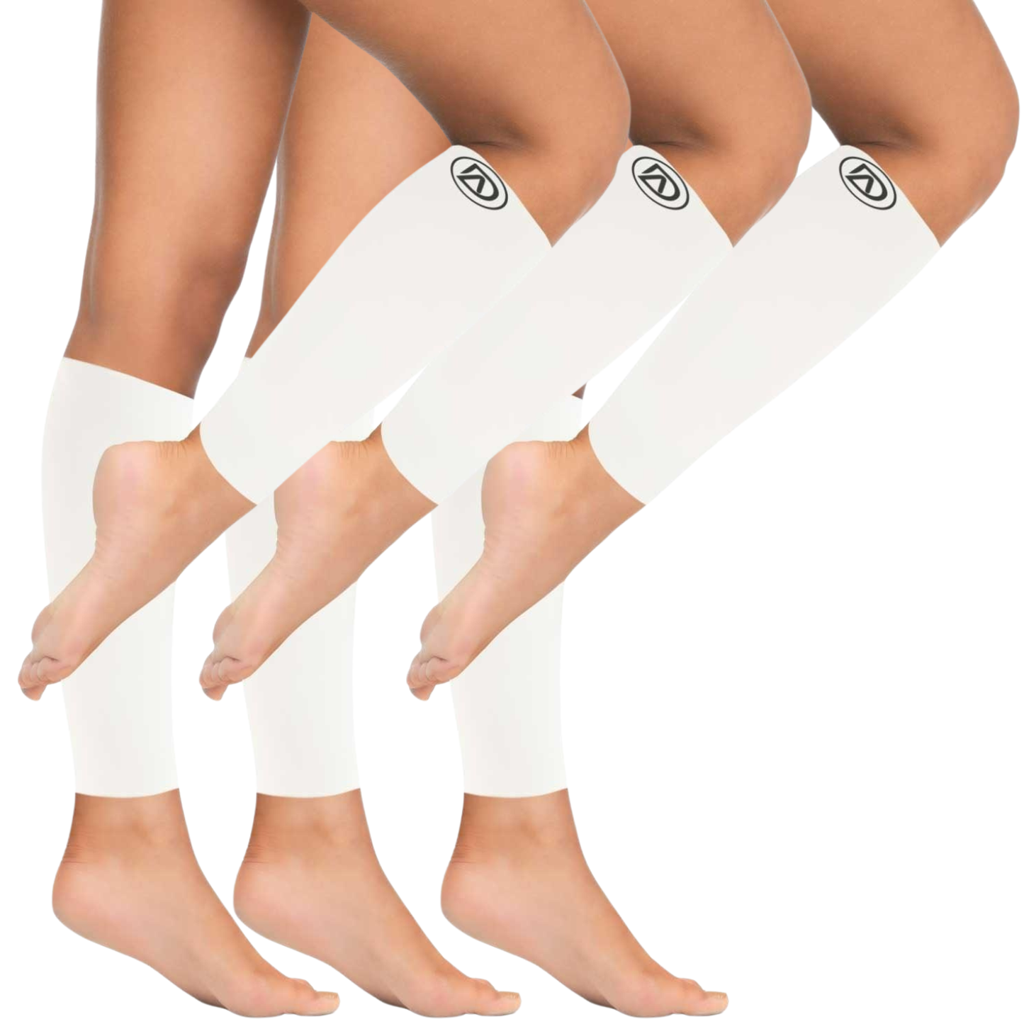 Plus Size Wide Calf Compression Sleeves 20–30 mmHg – 3 Pair Multipack