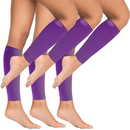 Plus Size Wide Calf Compression Sleeves 20–30 mmHg – 3 Pair Multipack