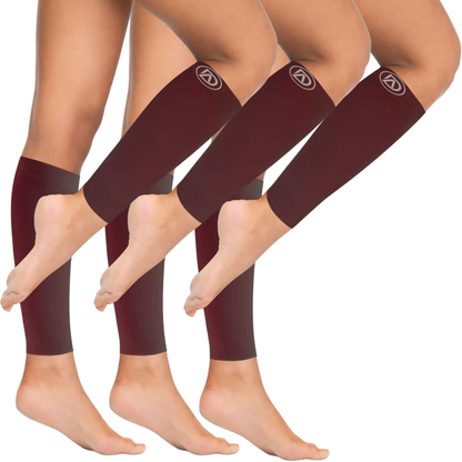 Plus Size Wide Calf Compression Sleeves 20–30 mmHg – 3 Pair Multipack