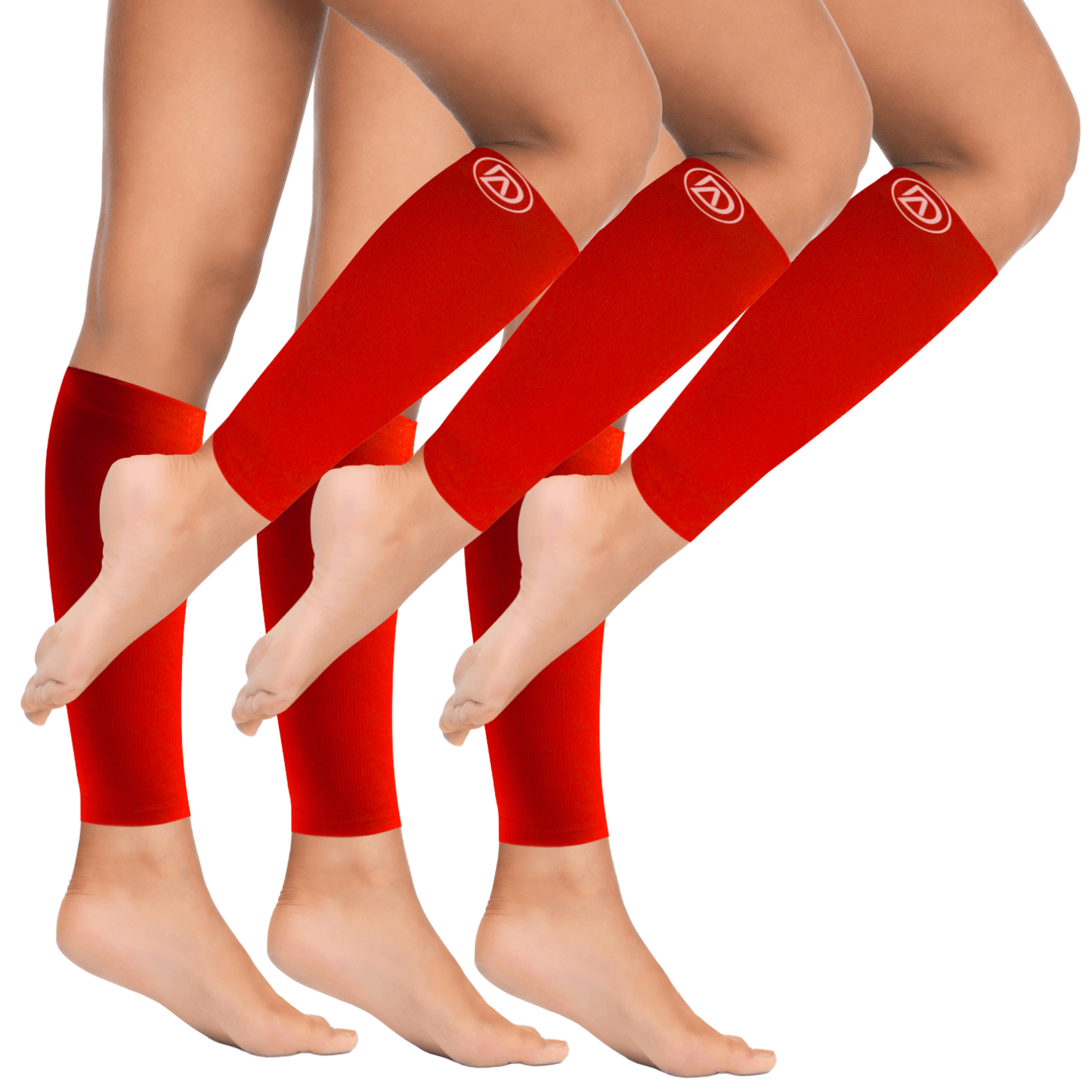 Plus Size Wide Calf Compression Sleeves 20–30 mmHg – 3 Pair Multipack