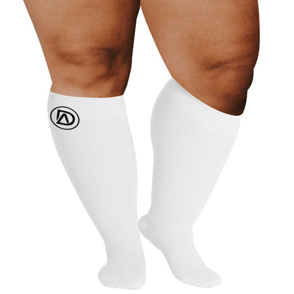 Large Leg Compression Socks Bundle (3 Pairs Socks) 20-30 mmHg Plus SIze Wide Calf | Dominion ActiveWear