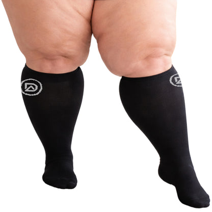 Plus Size Wide Calf Compression Socks 20–30 mmHg