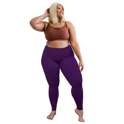 Waist High Plus Size Compression Stockings 20–30 mmHg