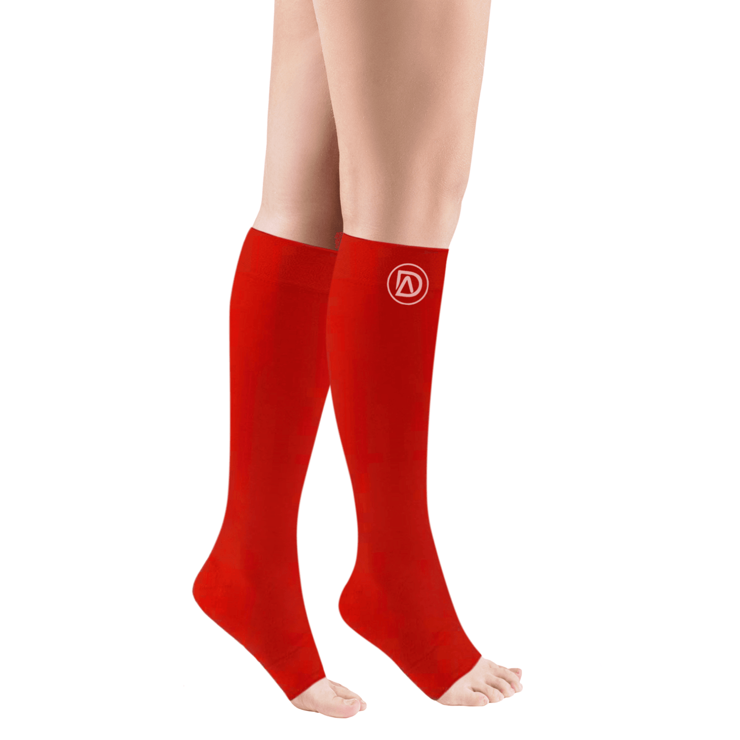 Plus Size Wide Calf Toeless Compression Socks 20–30 mmHg 3 Pair Multipack
