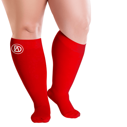 Plus Size Wide Calf Compression Socks 20–30 mmHg