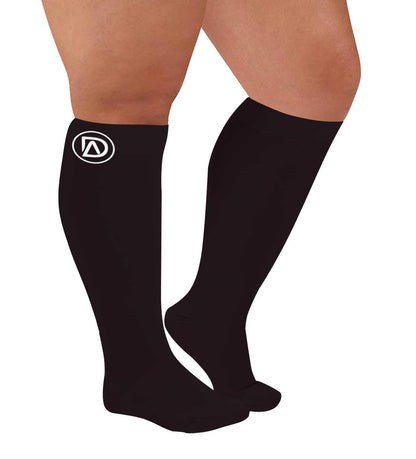 Plus Size Wide Calf Compression Socks 20–30 mmHg – 3 Pair Multipack