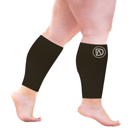 Dominion Active Wide Calf Short Length Calf Sleeves Nude (10in) 20-30 mmHg