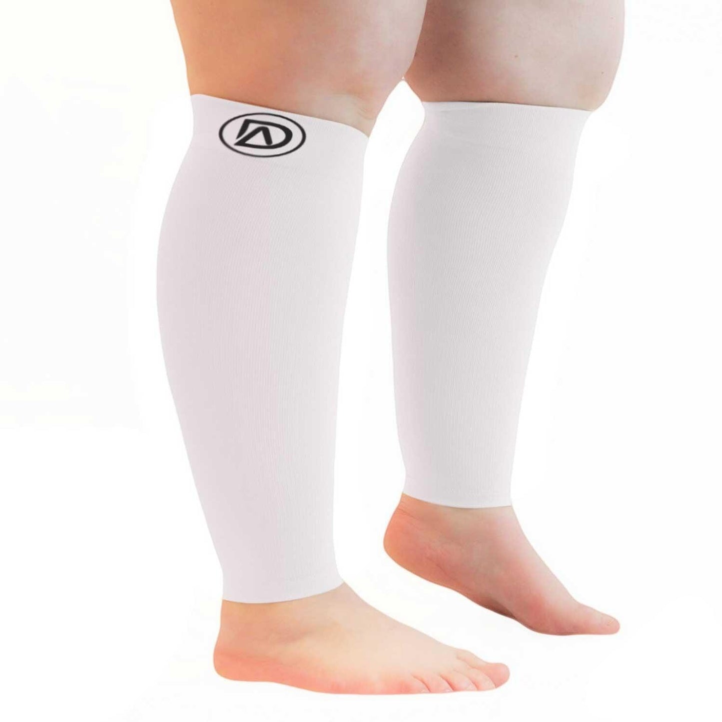Plus Size Wide Calf Compression Sleeves 20–30 mmHg – 2 Pair Multipack