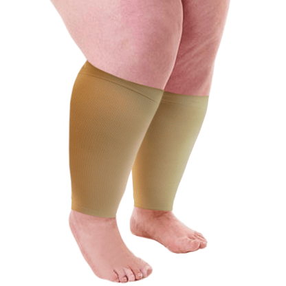 Plus Size Wide Calf Compression Sleeves 20–30 mmHg – 2 Pair Multipack