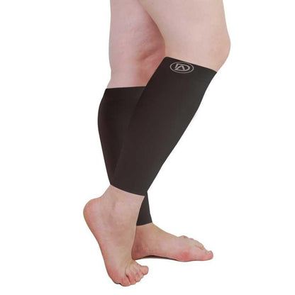 Plus Size Wide Calf Compression Sleeves 20–30 mmHg – 2 Pair Multipack