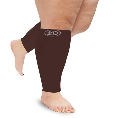 Plus Size Wide Calf Compression Sleeves 20–30 mmHg – 2 Pair Multipack